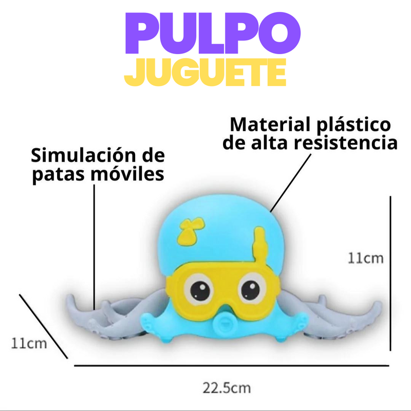 PULPO JUGUETE DUCHA/TIERRA